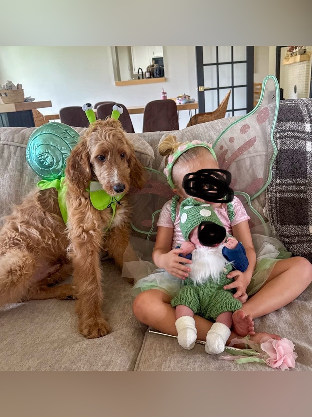Family fairy garden Halloween costumes